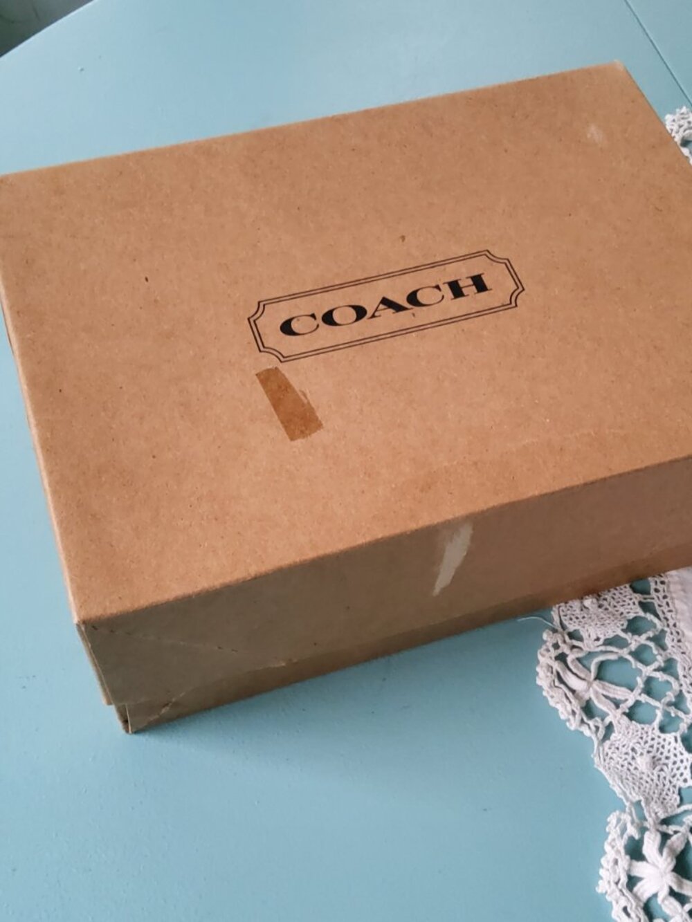 Never Used Still in Original Box Vintage Coach Casino Bag In Mahogony 9924 - Picture 2 of 13
